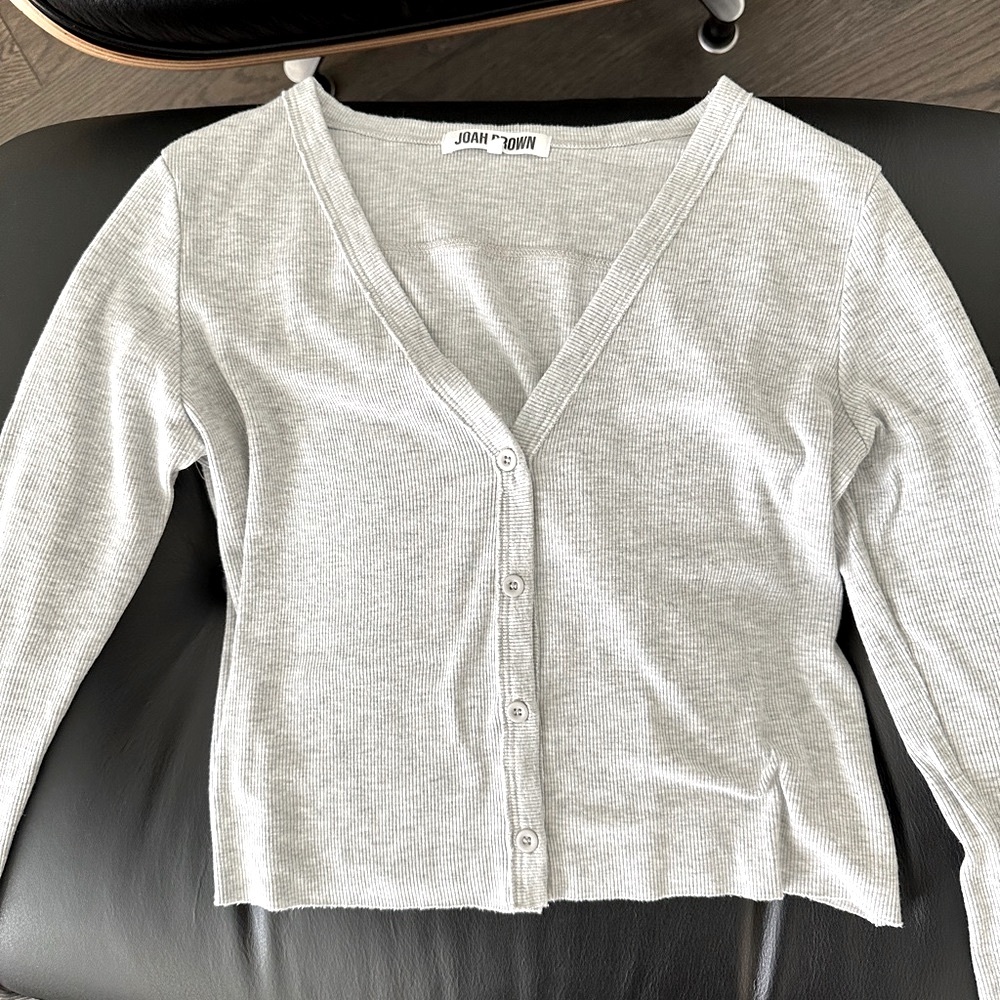 Joah Brown Ultra Cropped Button Down